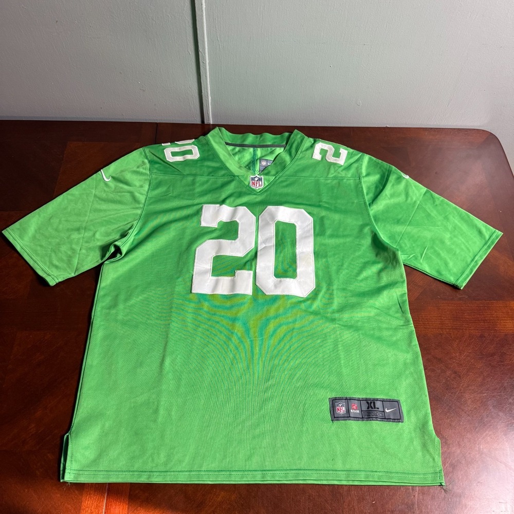 Brian Dawkins Philadelphia Eagles #20 Nike On Field Jersey Men's‎ XL Kelly Green